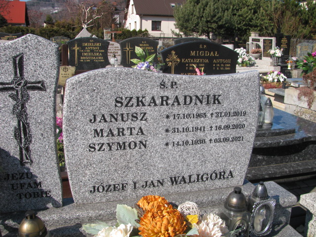 Janusz Szkaradnik 1965 Buczkowice - Grobonet - Wyszukiwarka osób pochowanych