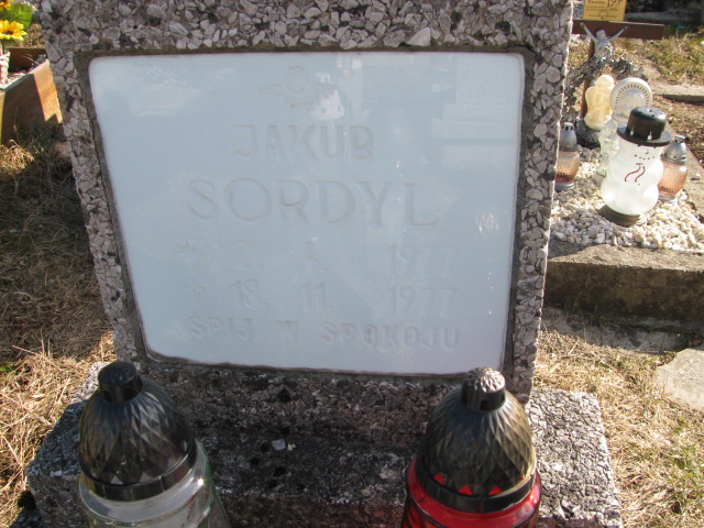 Jakub Sordyl 1977 Buczkowice - Grobonet - Wyszukiwarka osób pochowanych