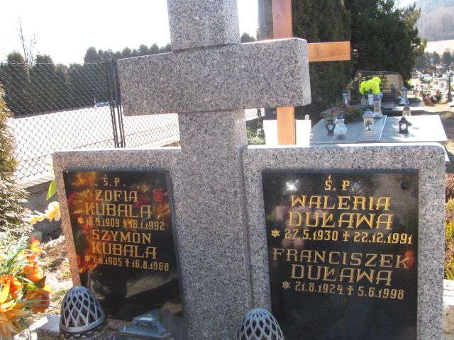 Zofia Kubala 1909 Buczkowice - Grobonet - Wyszukiwarka osób pochowanych