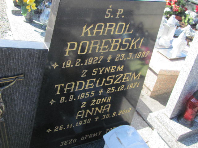 Tadeusz Porębski 1955 Buczkowice - Grobonet - Wyszukiwarka osób pochowanych