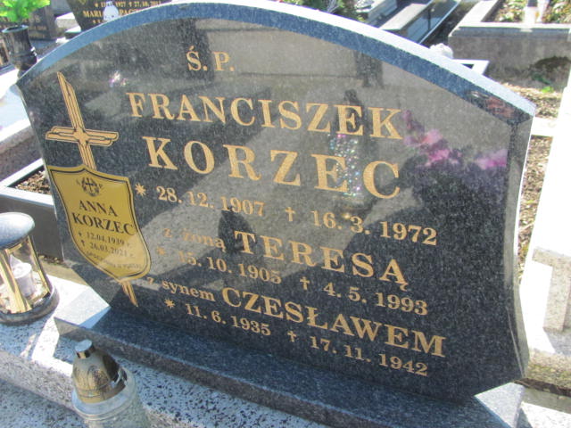 Anna Korzec 1939 Buczkowice - Grobonet - Wyszukiwarka osób pochowanych