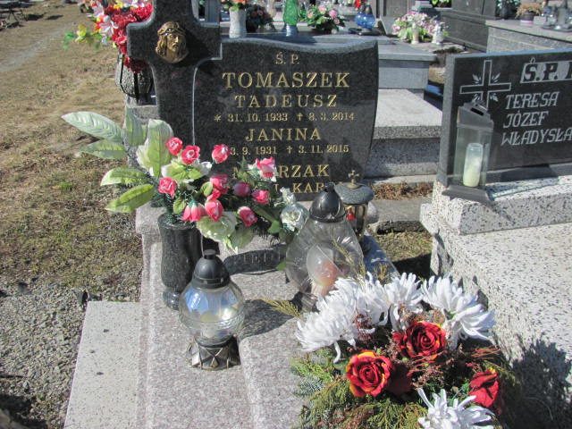 Grób Janina Tomaszek