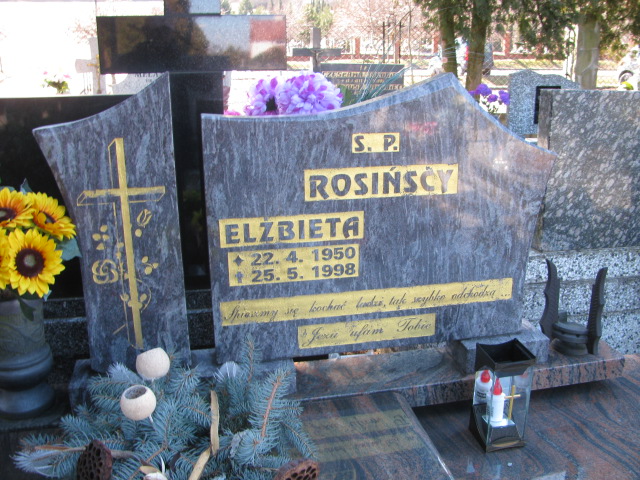 Elżbieta Rosińska 1950 Buczkowice - Grobonet - Wyszukiwarka osób pochowanych