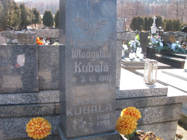 Julia Kubala 1902 Buczkowice - Grobonet - Wyszukiwarka osób pochowanych